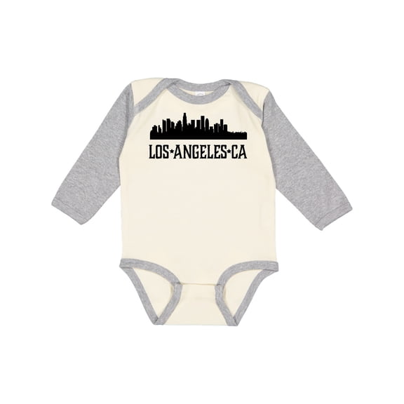 Inktastic Los Angeles California City Skyline Boys or Girls Long Sleeve Baby Bodysuit