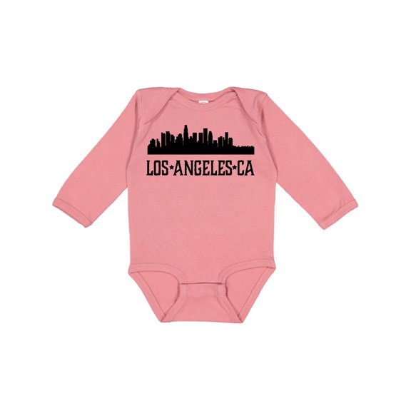 Inktastic Los Angeles California City Skyline Boys or Girls Long Sleeve Baby Bodysuit