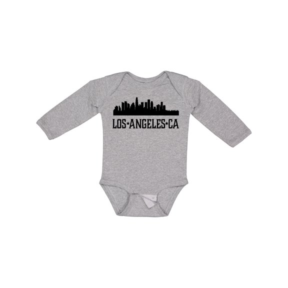 Inktastic Los Angeles California City Skyline Boys or Girls Long Sleeve Baby Bodysuit