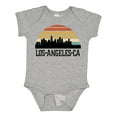 thumbnail image 1 of Inktastic Los Angeles California Skyline Retro Boys or Girls Baby Bodysuit, 1 of 5