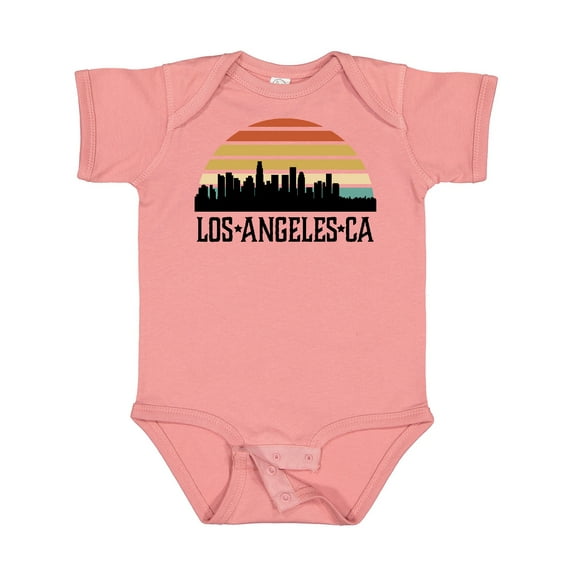 Inktastic Los Angeles California Skyline Retro Boys or Girls Baby Bodysuit
