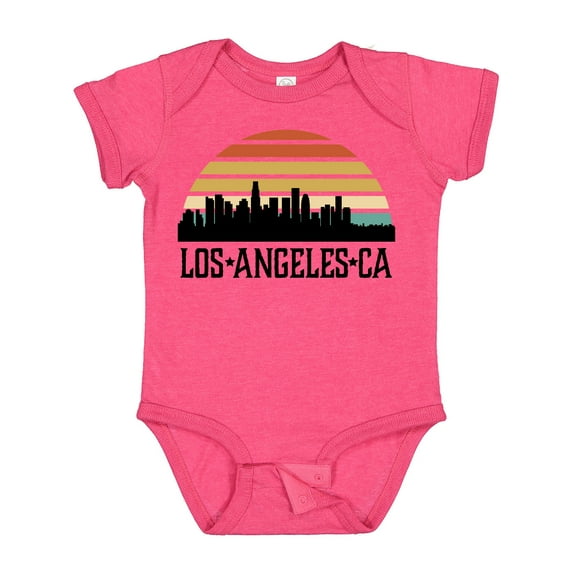 Inktastic Los Angeles California Skyline Retro Boys or Girls Baby Bodysuit