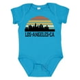 thumbnail image 1 of Inktastic Los Angeles California Skyline Retro Boys or Girls Baby Bodysuit, 1 of 5