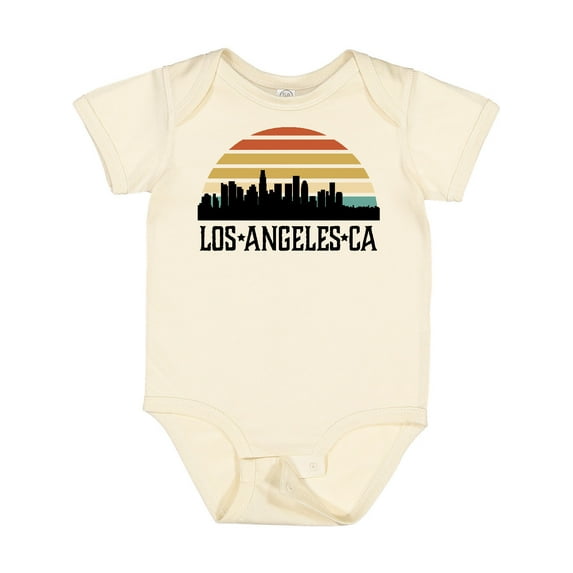Inktastic Los Angeles California Skyline Retro Boys or Girls Baby Bodysuit