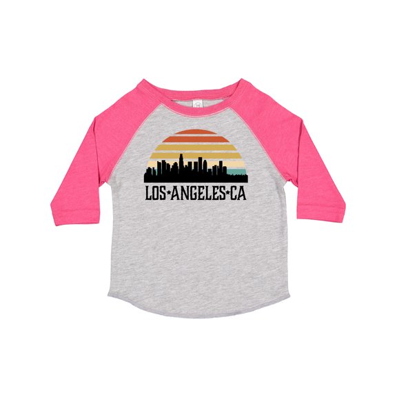 Inktastic Los Angeles California Skyline Retro Boys or Girls Toddler T-Shirt