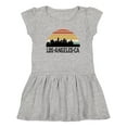 thumbnail image 1 of Inktastic Los Angeles California Skyline Retro Girls Toddler Dress, 1 of 5