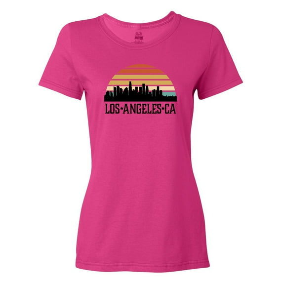 Inktastic Los Angeles California Skyline Retro Women's T-Shirt