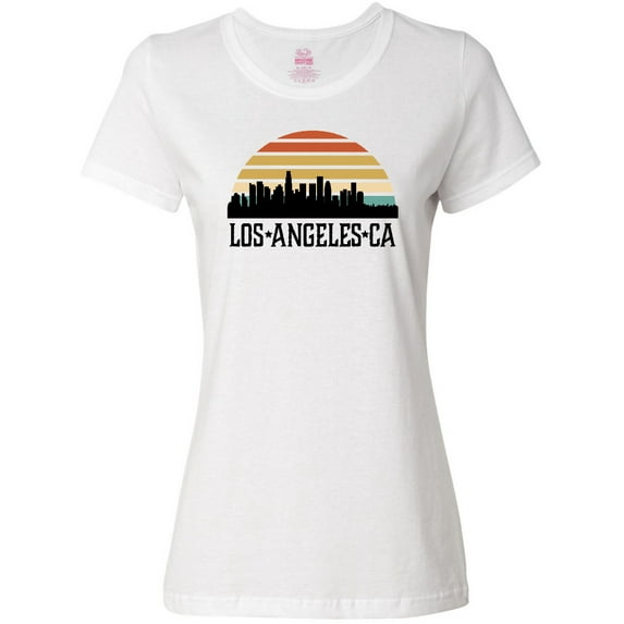Inktastic Los Angeles California Skyline Retro Women's T-Shirt