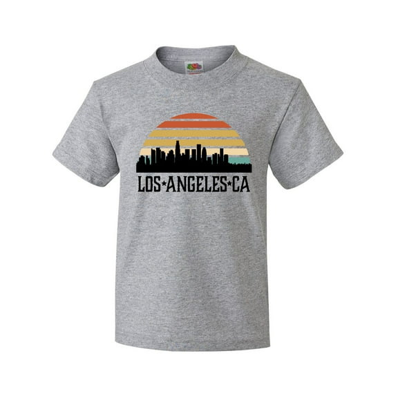 Inktastic Los Angeles California Skyline Retro Youth T-Shirt