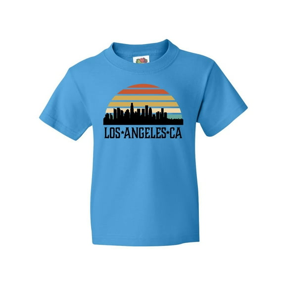 Inktastic Los Angeles California Skyline Retro Youth T-Shirt