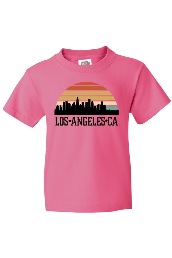 Los Angeles California Skyline Retro Youth T-Shirt