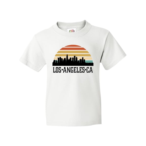 Inktastic Los Angeles California Skyline Retro Youth T-Shirt