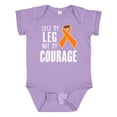 thumbnail image 1 of Inktastic Lost my Leg Not my Courage Limb Loss Awareness Orange Ribbon Boys or Girls Baby Bodysuit, 1 of 5