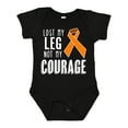 thumbnail image 1 of Inktastic Lost my Leg Not my Courage Limb Loss Awareness Orange Ribbon Boys or Girls Baby Bodysuit, 1 of 5
