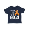 thumbnail image 1 of Inktastic Lost my Leg Not my Courage Limb Loss Awareness Orange Ribbon Boys or Girls Toddler T-Shirt, 1 of 5