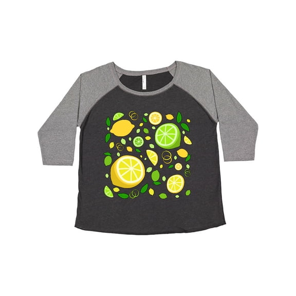 Inktastic Lots of Lemons and Limes- Citrus Fun Women's Plus Size T-Shirt