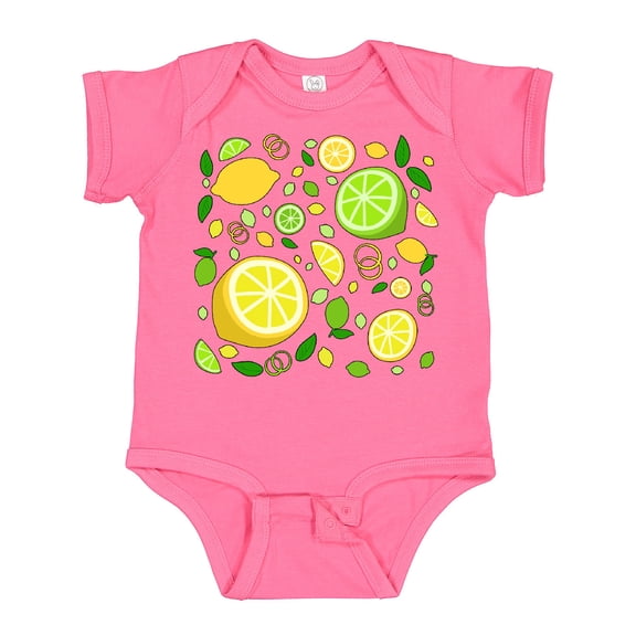 Inktastic Lots of Lemons and Limes- citrus fun Boys or Girls Baby Bodysuit