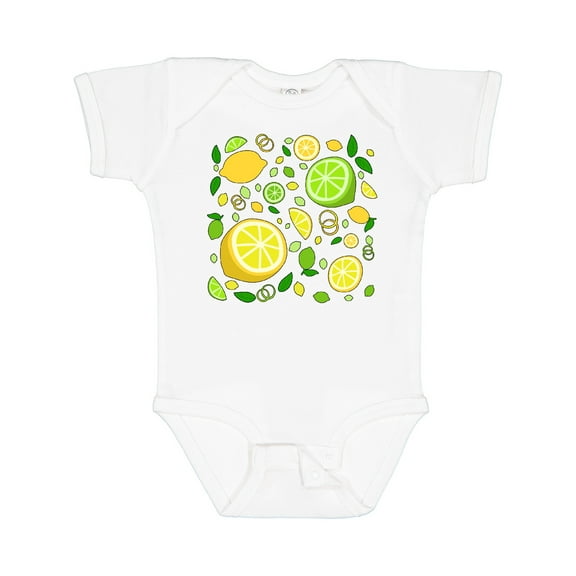 Inktastic Lots of Lemons and Limes- citrus fun Boys or Girls Baby Bodysuit