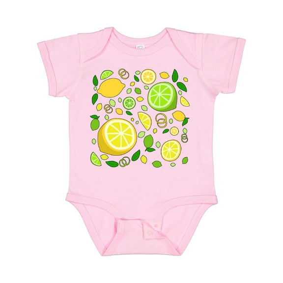 Inktastic Lots of Lemons and Limes- citrus fun Boys or Girls Baby Bodysuit