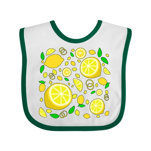 Inktastic Lots of Lemons- citrus fun Boys or Girls Baby Bib