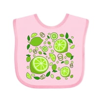 Inktastic Lots of Limes- citrus fun Boys or Girls Baby Bib