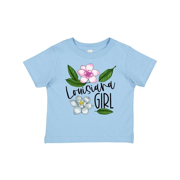 Inktastic Louisiana Girl Magnolia Flowers and Leaves Girls Baby T-Shirt
