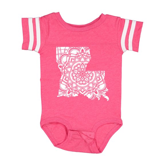 Inktastic Louisiana Silhouette Mandala Boys or Girls Baby Bodysuit