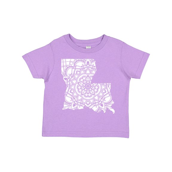 Inktastic Louisiana Silhouette Mandala Boys or Girls Toddler T-Shirt