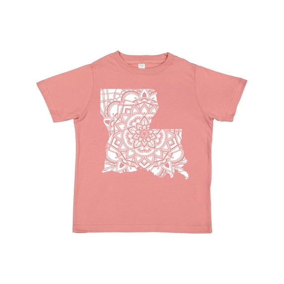 Inktastic Louisiana Silhouette Mandala Boys or Girls Toddler T-Shirt