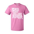 thumbnail image 1 of Inktastic Louisiana Silhouette Mandala T-Shirt, 1 of 5