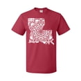 thumbnail image 1 of Inktastic Louisiana Silhouette Mandala T-Shirt, 1 of 5