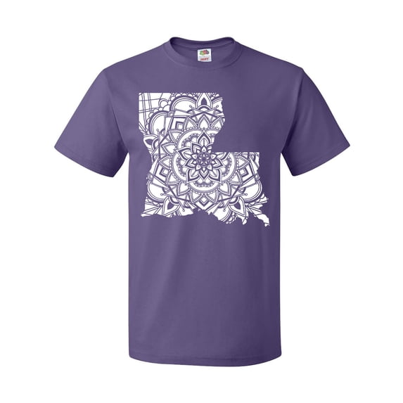 Inktastic Louisiana Silhouette Mandala T-Shirt