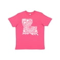 thumbnail image 1 of Inktastic Louisiana Silhouette Mandala Youth T-Shirt, 1 of 5