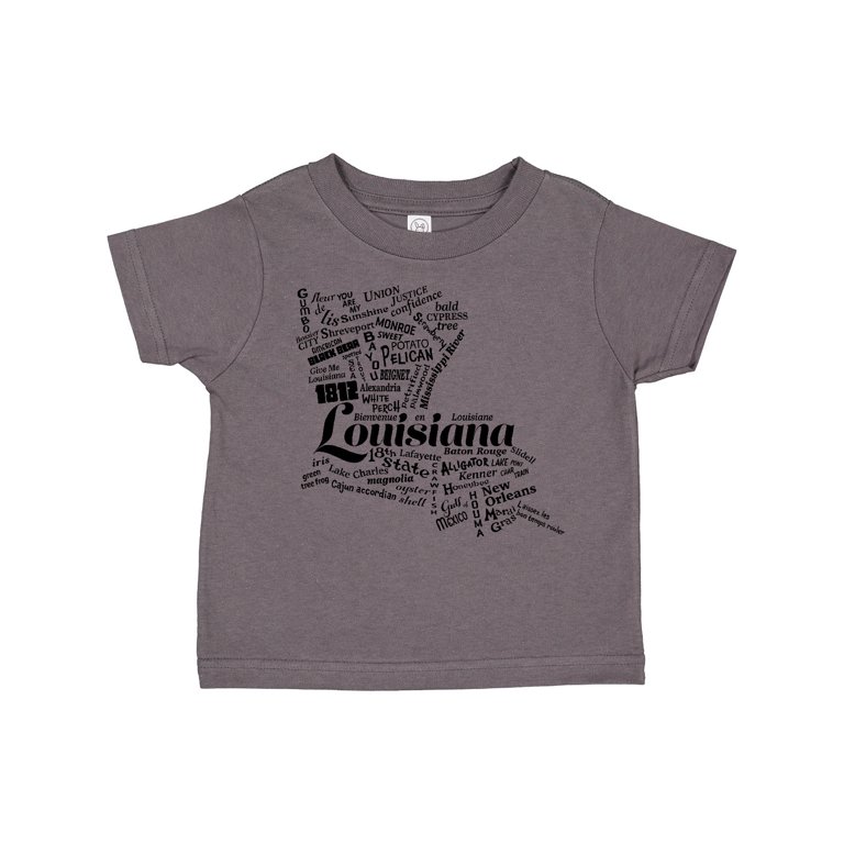 Inktastic Louisiana Word Salad Gift Toddler Boy or Toddler Girl Long Sleeve  T-Shirt