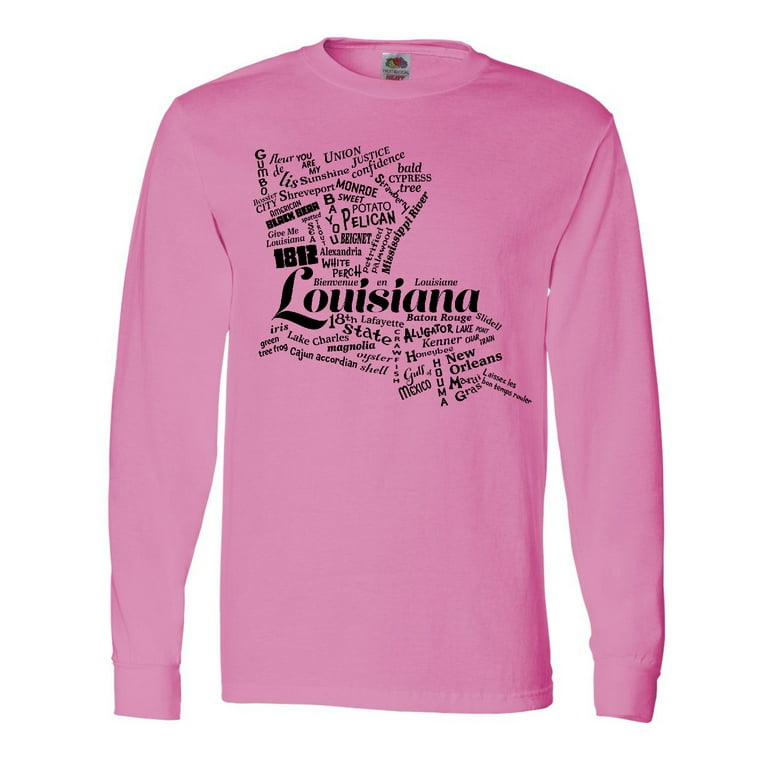 Inktastic Louisiana Word Salad Long Sleeve T-Shirt