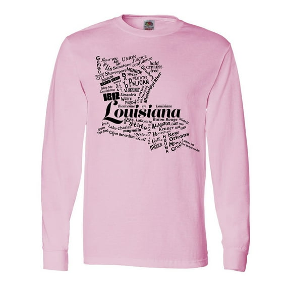 Inktastic Louisiana Word Salad Long Sleeve T-Shirt