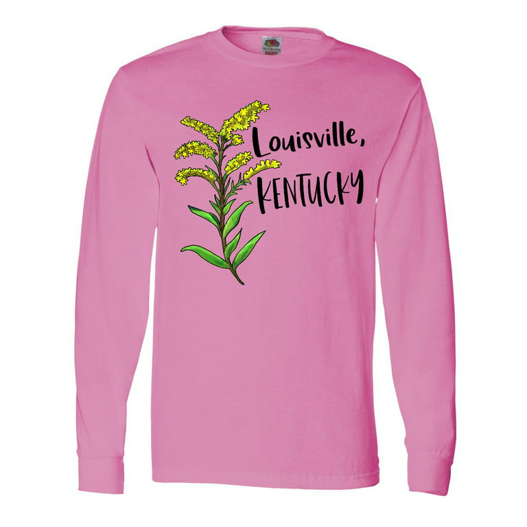 Inktastic Men's Louisville, Kentucky Goldenrod Flower Long Sleeve T