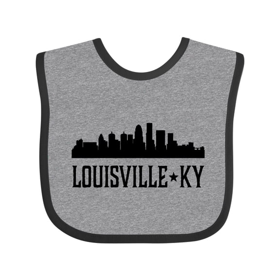 Inktastic Louisville Kentucky Skyline Cities Boys or Girls Baby Bib