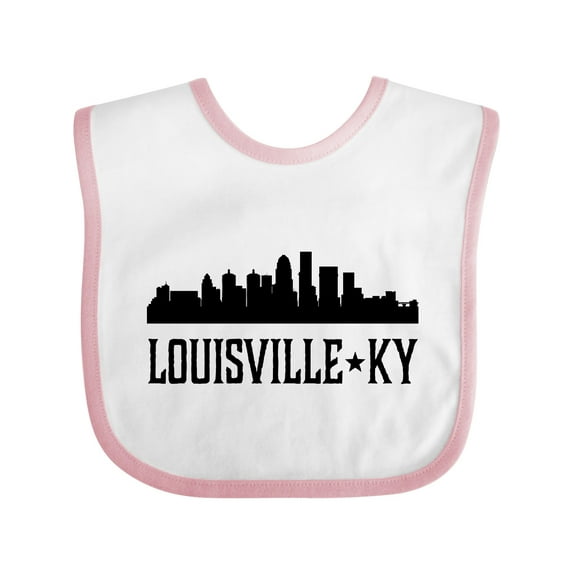 Inktastic Louisville Kentucky Skyline Cities Boys or Girls Baby Bib
