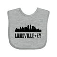 thumbnail image 1 of Inktastic Louisville Kentucky Skyline Cities Boys or Girls Baby Bib, 1 of 4