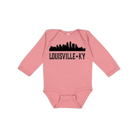 Inktastic Louisville Kentucky Skyline Cities Boys or Girls Long Sleeve Baby Bodysuit