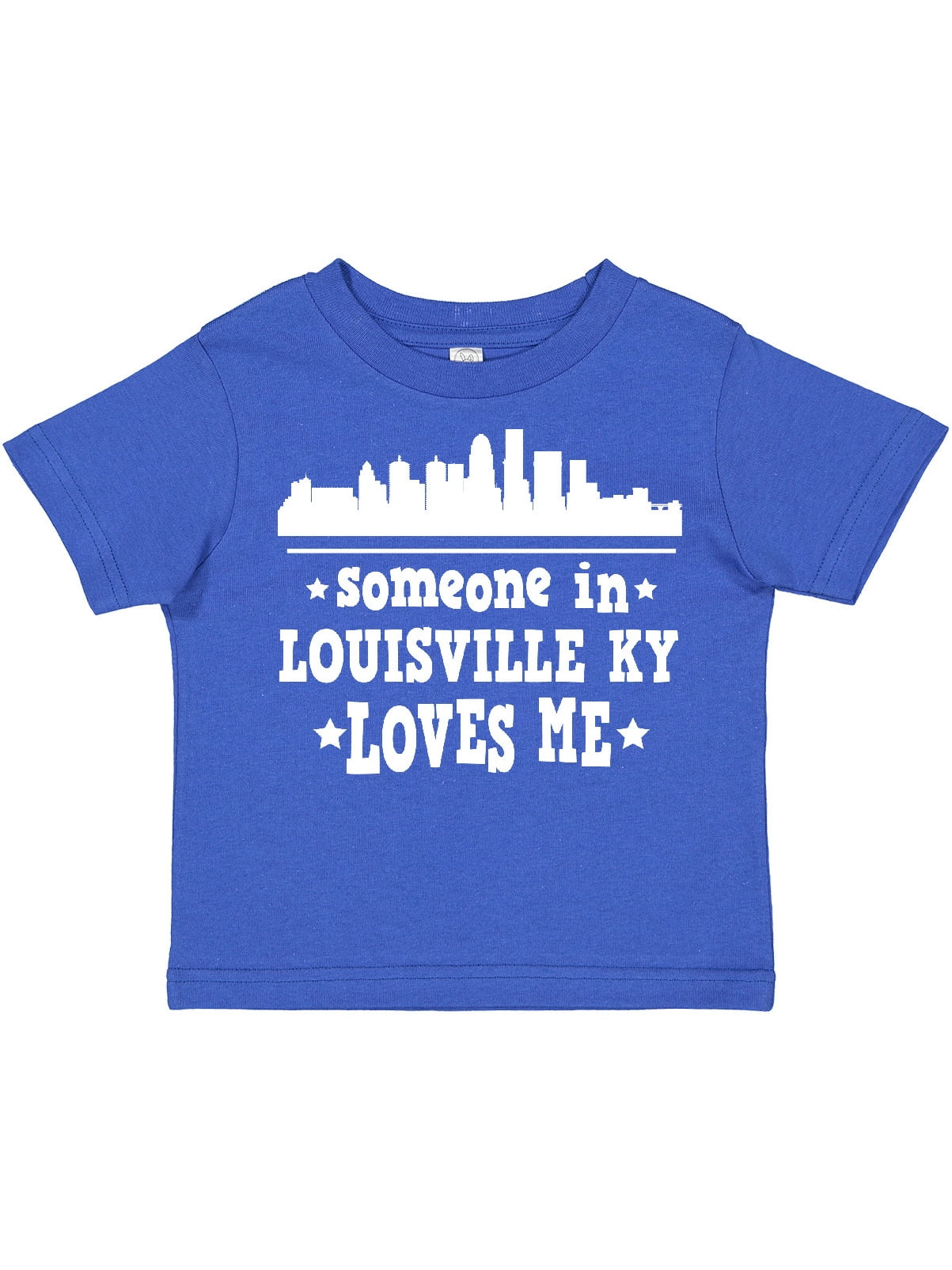 Inktastic Louisville Kentucky Someone Loves Me Gift Toddler Boy or Toddler Girl T-Shirt, Toddler Boy's, Size: 5/6T, Blue