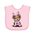thumbnail image 1 of Inktastic Love Bug Yorkie Boys or Girls Baby Bib, 1 of 4