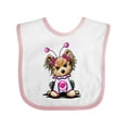 thumbnail image 1 of Inktastic Love Bug Yorkie Boys or Girls Baby Bib, 1 of 4