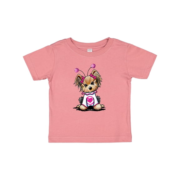 Inktastic Love Bug Yorkie Boys or Girls Baby T-Shirt