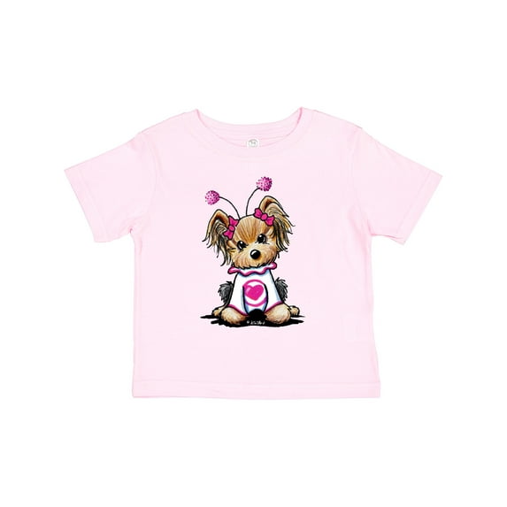 Inktastic Love Bug Yorkie Boys or Girls Toddler T-Shirt