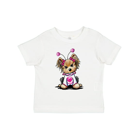 Inktastic Love Bug Yorkie Boys or Girls Toddler T-Shirt