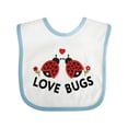 thumbnail image 1 of Inktastic Love Bugs Red Ladybugs Valentine's Day Boys or Girls Baby Bib, 1 of 4