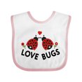 thumbnail image 1 of Inktastic Love Bugs Red Ladybugs Valentine's Day Boys or Girls Baby Bib, 1 of 4