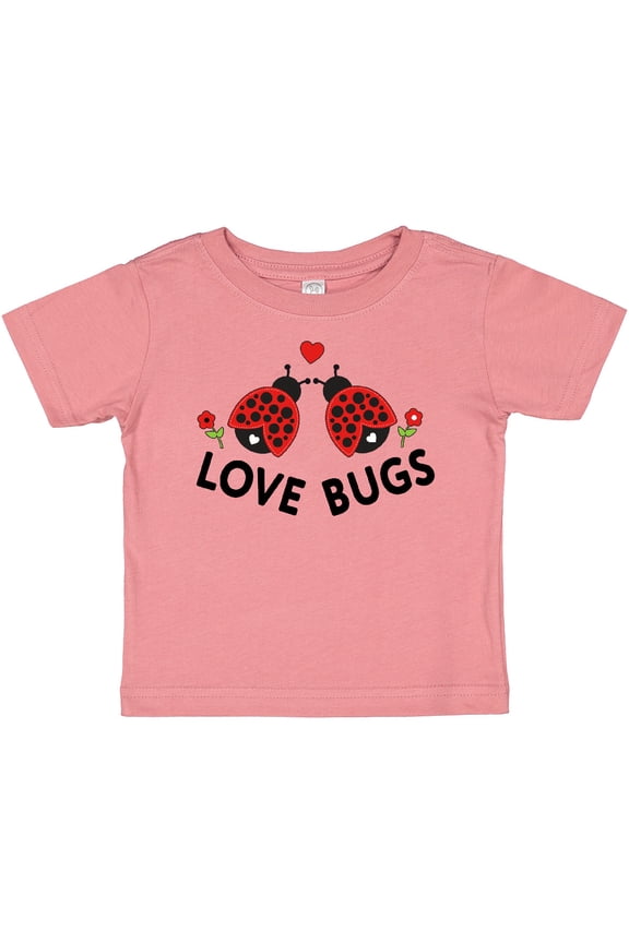 Love Bugs Red Ladybugs Valentine's Day Boys or Girls Baby T-Shirt